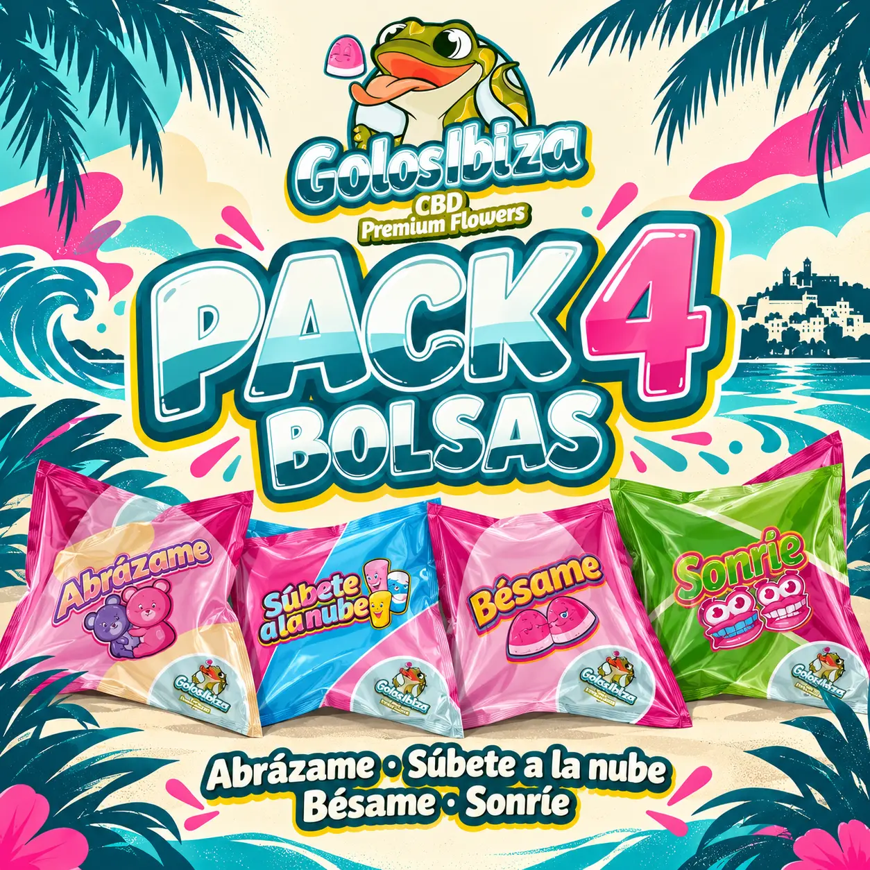 Pack 4 bolsas Golos Ibiza