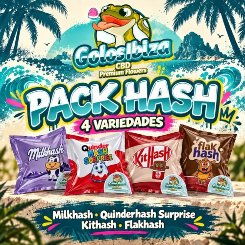 Pack Hash Golos Ibiza: Milkhash, Quinderhash Surprise, Kithash, Flakhash